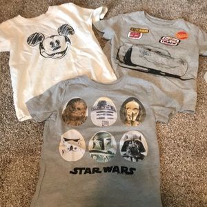 Disney Gap Star Wars Mickey Mouse Cars Shirts